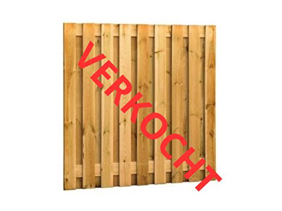 Grenen planken-scherm